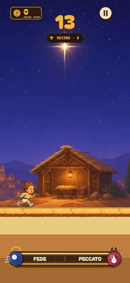 Gameplay notturno nel deserto